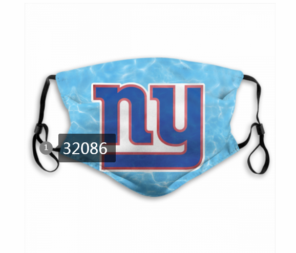 NFL 2020 New York Giants #84 Dust mask with filter->nfl dust mask->Sports Accessory